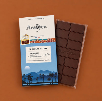 Acaoyer - Chocolat au lait 51% Colombie