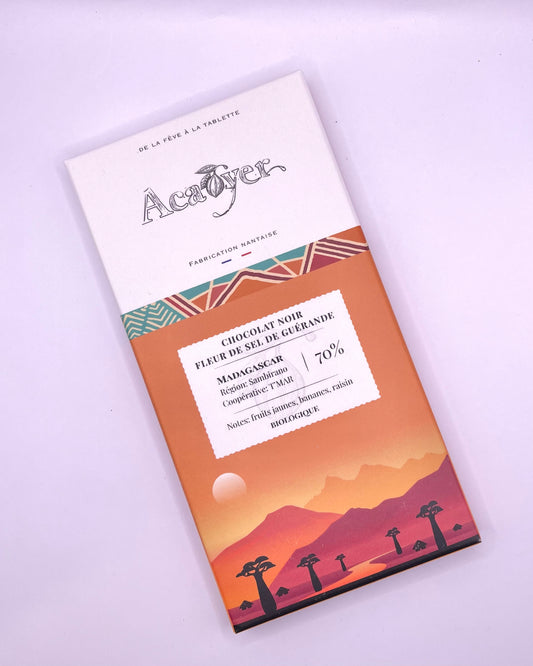 Acaoyer - Chocolat Noir Fleur de Sel 70%