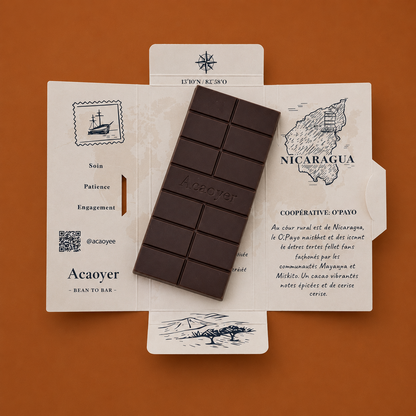 Acaoyer - Chocolat noir lacté bio 58%